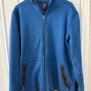 Lands' End Blue Fleece Jacket